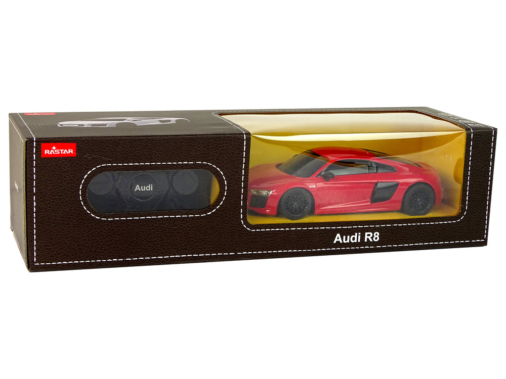 Bestuurbare Auto - Audi R8 - R/C - 18x5x8cm - rood