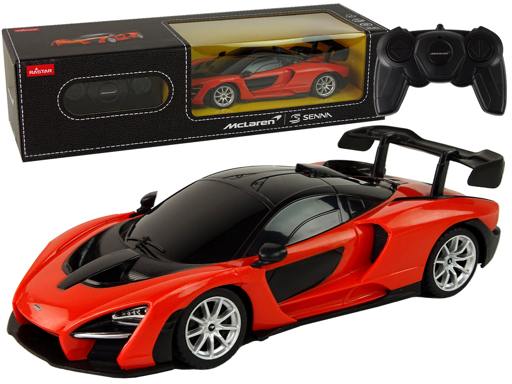 Bestuurbare auto - McLaren - R/C - 19x5x8 cm - rood