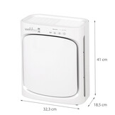 Luchtreiniger WEBBER AP8410 - 41x32x18,5cm - tot 38m2 - wit