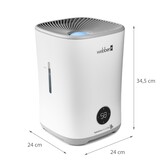 Luchtbevochtiger WEBBER HH3002 - 34,5x24x24cm - tot 30m2 - 3L
