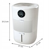 Luchtbevochtiger WEBBER HH1002 - 31,5x21x21cm - tot 30m2 - 3L