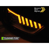 Koplampen voor AUDI A4 B8 12-15 LED DRL - zwart