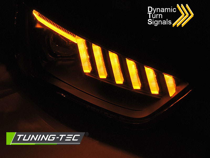 Koplampen voor AUDI A4 B8 12-15 LED DRL - zwart