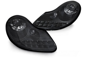 Koplampen PORSCHE BOXSTER 96-04 /911 996 - mat zwart