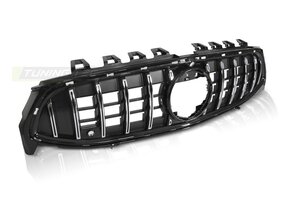 Grille geschikt voor MERCEDES CLA W118 19- sport stijl - chroom zwart