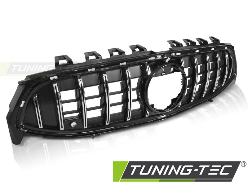 Grille geschikt voor MERCEDES CLA W118 19- sport stijl - chroom zwart