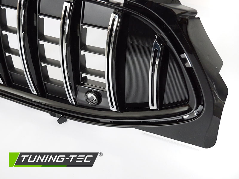 Grille geschikt voor MERCEDES CLA W118 19- sport stijl - chroom zwart