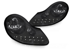 Koplampen PORSCHE BOXSTER 96-04 /911 996 - glanzend zwart
