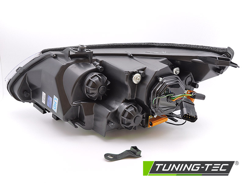 Koplampen geschikt voor BMW E60 E61 03-07 - 3D LED angel eyes - chroom