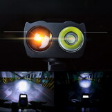 Fietscomputer - met fietslamp en kilometerteller - zwart