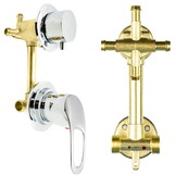 Mengkraan voor hydromassagecabine - 105mm - 4 functies - chroom