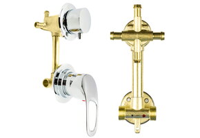 Mengkraan voor hydromassagecabine - 145mm - 4 functies - chroom