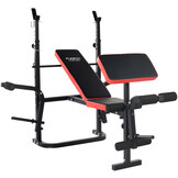 Halterbank - tot 110 kg - verstelbaar - zwart