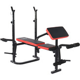Halterbank - tot 110 kg - verstelbaar - zwart