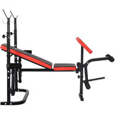 Halterbank - tot 110 kg - verstelbaar - zwart