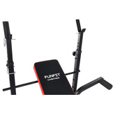 Halterbank - tot 110 kg - verstelbaar - zwart