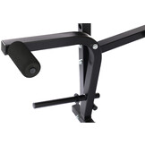 Halterbank - tot 110 kg - verstelbaar - zwart