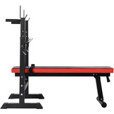 Halterbank - tot 110 kg - zachte bekleding - zwart
