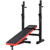 Halterbank - tot 110 kg - zachte bekleding - zwart