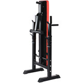 Halterbank - tot 110 kg - zachte bekleding - zwart