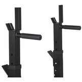 Halterbank - tot 110 kg - zachte bekleding - zwart