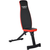 Halterbank - opvouwbaar - verstelbaar - tot 110 kg - zwart, rood