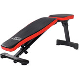 Halterbank - opvouwbaar - verstelbaar - tot 110 kg - zwart, rood