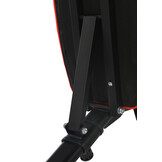Halterbank - opvouwbaar - verstelbaar - tot 110 kg - zwart, rood