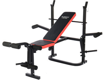 Halterbank - 4-staps rugleuningverstelling - tot 110 kg - zwart