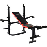 Halterbank - 4-staps rugleuningverstelling - tot 110 kg - zwart