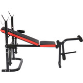 Halterbank - 4-staps rugleuningverstelling - tot 110 kg - zwart