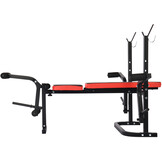 Halterbank - 4-staps rugleuningverstelling - tot 110 kg - zwart