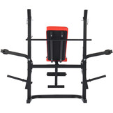 Halterbank - 4-staps rugleuningverstelling - tot 110 kg - zwart