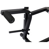 Halterbank - 4-staps rugleuningverstelling - tot 110 kg - zwart