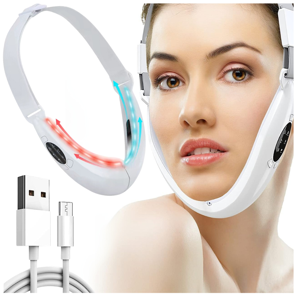 Gezichtsmassage apparaat - 165x180mm - acnereductie - wit