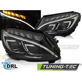 Koplampen geschikt voor MERCEDES W205 14-18 DRL - zwart
