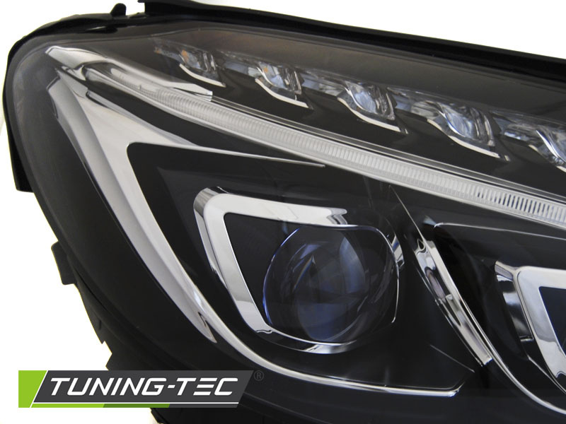 Koplampen MERCEDES W205 14-18 DRL - zwart