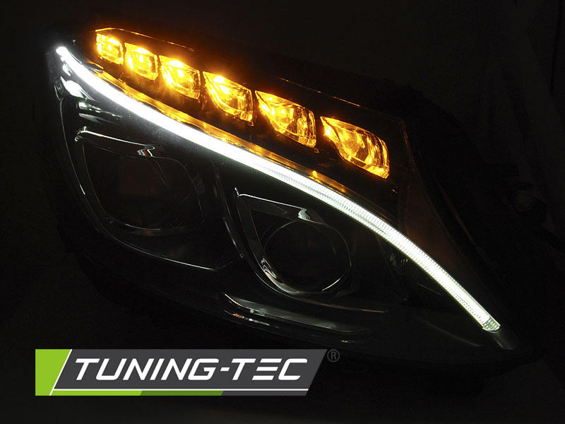 Koplampen MERCEDES W205 14-18 DRL - zwart
