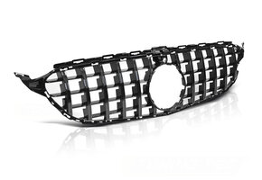 Grille MERCEDES W205 14-18 - GTR look - glanzend zwart