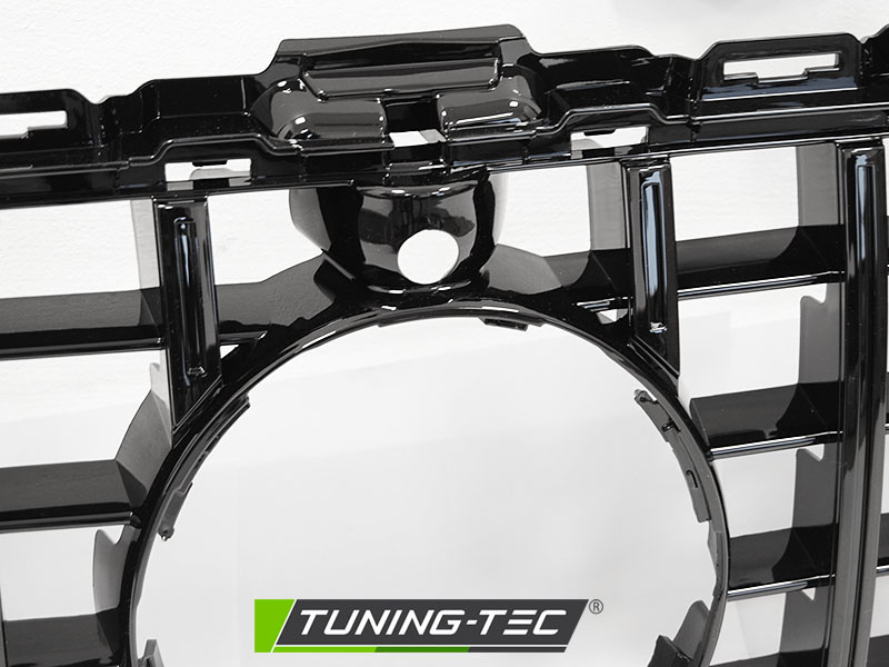 Grille geschikt voor MERCEDES W205 14-18 - GTR look - glanzend zwart