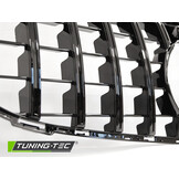 Grille geschikt voor MERCEDES W205 14-18 - GTR look - glanzend zwart