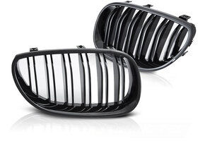 Grille BMW E60 / E61 03-10 - sport stijl - glanzend zwart