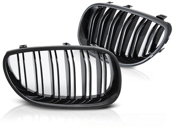 Grille BMW E60 / E61 03-10 - sport stijl - glanzend zwart