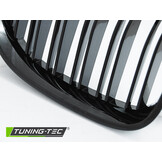 Grille BMW E60 / E61 03-10 - sport stijl - glanzend zwart