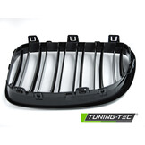 Grille BMW E87/81/82/88 07-11 - sport stijl - glanzend zwart