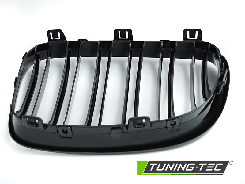 Grille geschikt voor BMW E87/81/82/88 07-11 - sport stijl - glanzend zwart