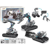 Bouwpakket - 19,5cm - 3in1 rupsgraafmachine - 168 bouwelementen