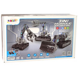 Bouwpakket - 19,5cm - 3in1 rupsgraafmachine - 168 bouwelementen