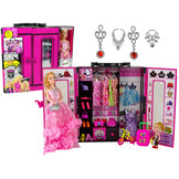 Modepop - met kind en kledingkast incl. kleding en accessoires