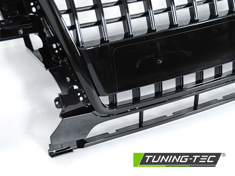 Grille voor AUDI Q5 2008-09/2012 - sport stijl - glanzend zwart
